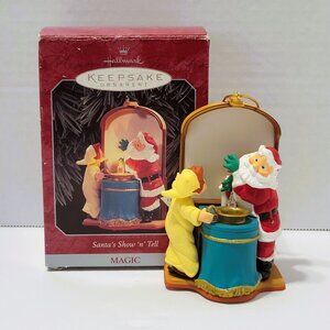 Hallmark Magic Light Ornament 1998 Santa's Show and Tell Shadow Puppets Works